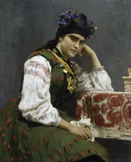 Илья Репин. Портрет Софьи Михайловны Драгомировой (1871–1953), в замужестве Лукомской. 1889 © Государственный Русский музей